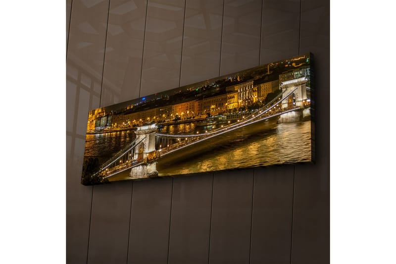 Dekorativ Canvasbilde LED-belysning - Flerfarget - Innredning - Bilder & kunst - Lerretsbilder
