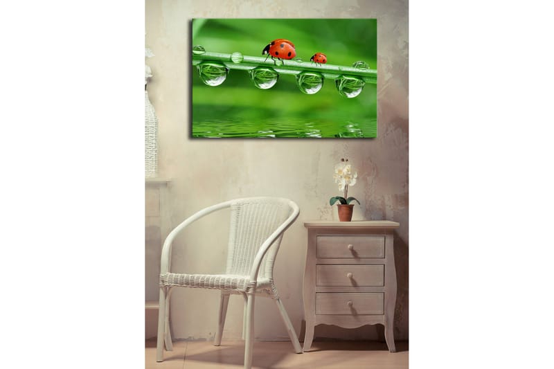 Dekorativ Canvasbilde LED-belysning - Flerfarget - Innredning - Bilder & kunst - Lerretsbilder