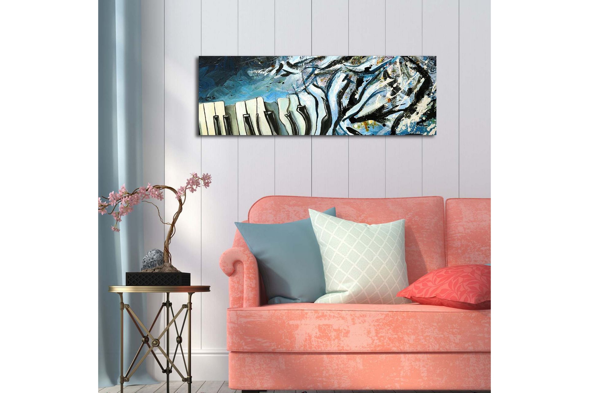 Dekorativ Canvasbilde LED-belysning - Flerfarget - Innredning - Bilder & kunst - Lerretsbilder