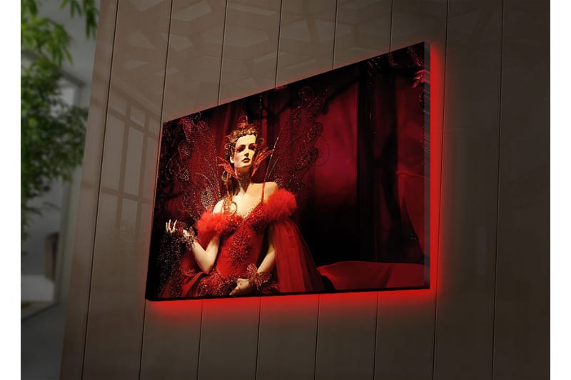 Dekorativ Canvasbilde LED-belysning - Flerfarget - Innredning - Bilder & kunst - Lerretsbilder