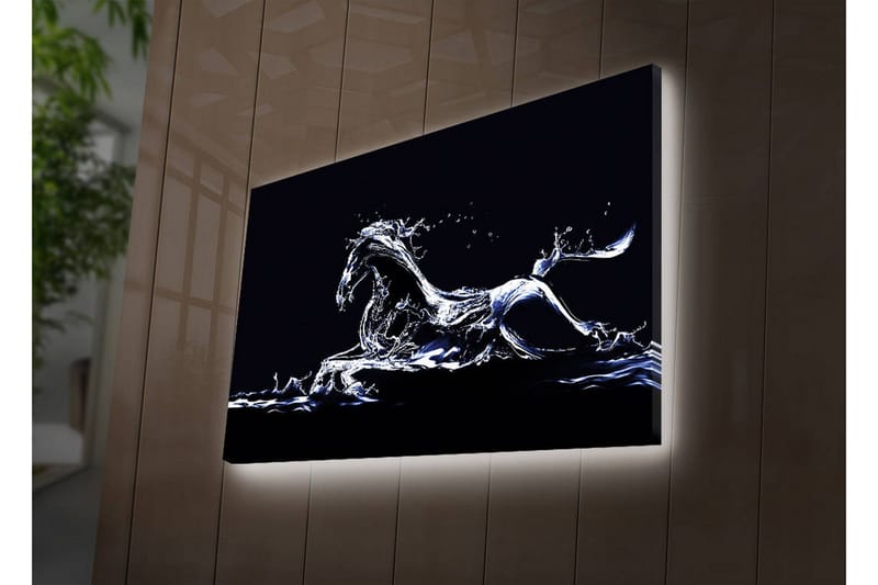 Dekorativ Canvasbilde LED-belysning - Flerfarget - Innredning - Bilder & kunst - Lerretsbilder