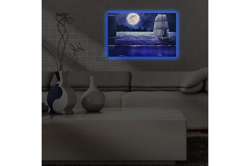 Dekorativ Canvasbilde LED-belysning - Flerfarget - Innredning - Bilder & kunst - Lerretsbilder
