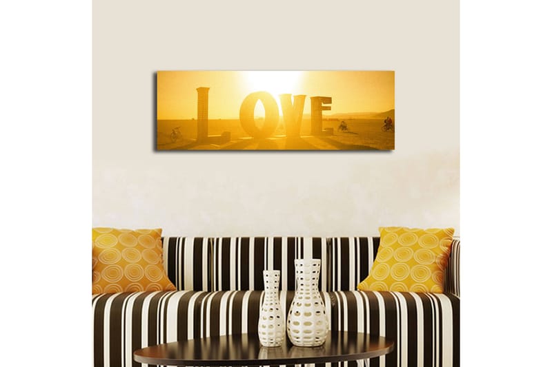 Dekorativ Canvasbilde LED-belysning - Flerfarget - Innredning - Bilder & kunst - Lerretsbilder