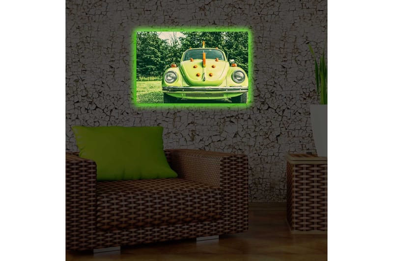 Dekorativ Canvasbilde LED-belysning - Flerfarget - Innredning - Bilder & kunst - Lerretsbilder