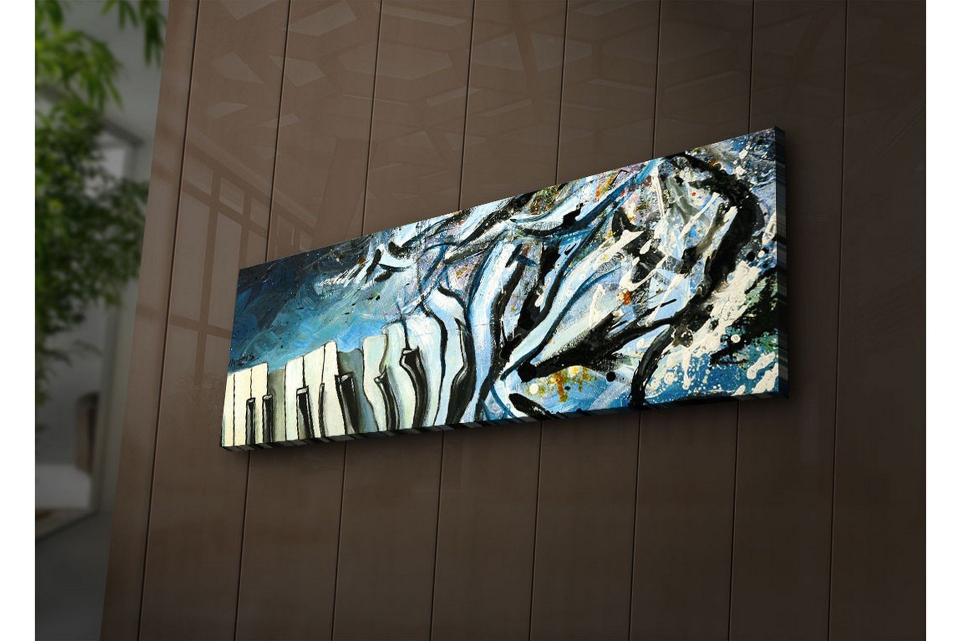 Dekorativ Canvasbilde LED-belysning - Flerfarget - Innredning - Bilder & kunst - Lerretsbilder