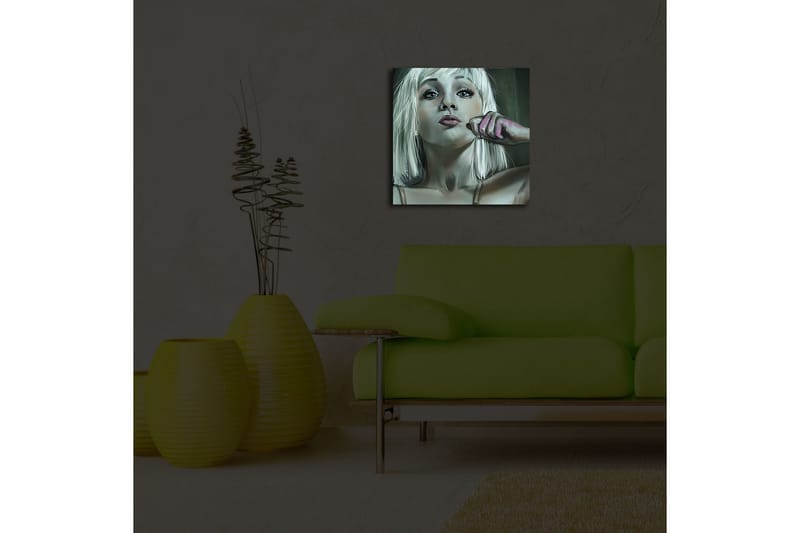 Dekorativ Canvasbilde LED-belysning - Flerfarget - Innredning - Bilder & kunst - Lerretsbilder