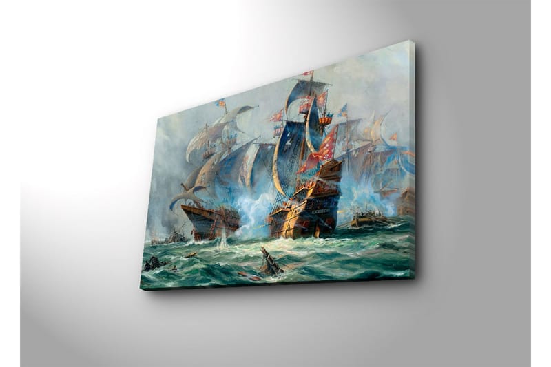 Dekorativ Canvasbilde LED-belysning - Flerfarget - Innredning - Bilder & kunst - Lerretsbilder