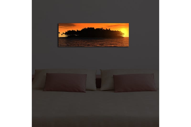 Dekorativ Canvasbilde LED-belysning - Flerfarget - Innredning - Bilder & kunst - Lerretsbilder