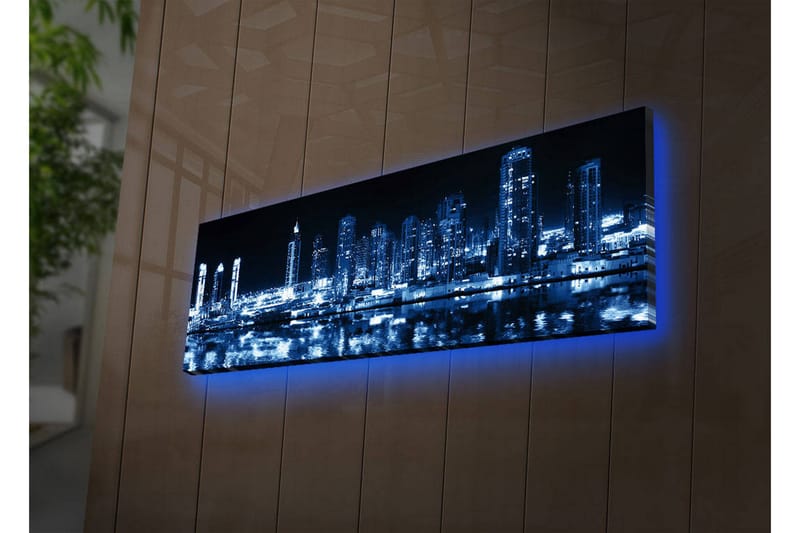 Dekorativ Canvasbilde LED-belysning - Flerfarget - Innredning - Bilder & kunst - Lerretsbilder