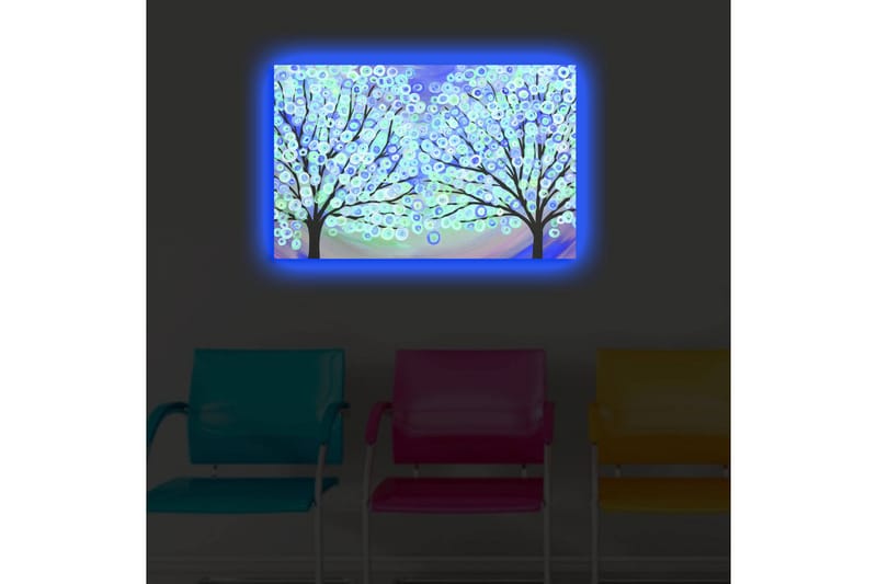 Dekorativ Canvasbilde LED-belysning - Flerfarget - Innredning - Bilder & kunst - Lerretsbilder