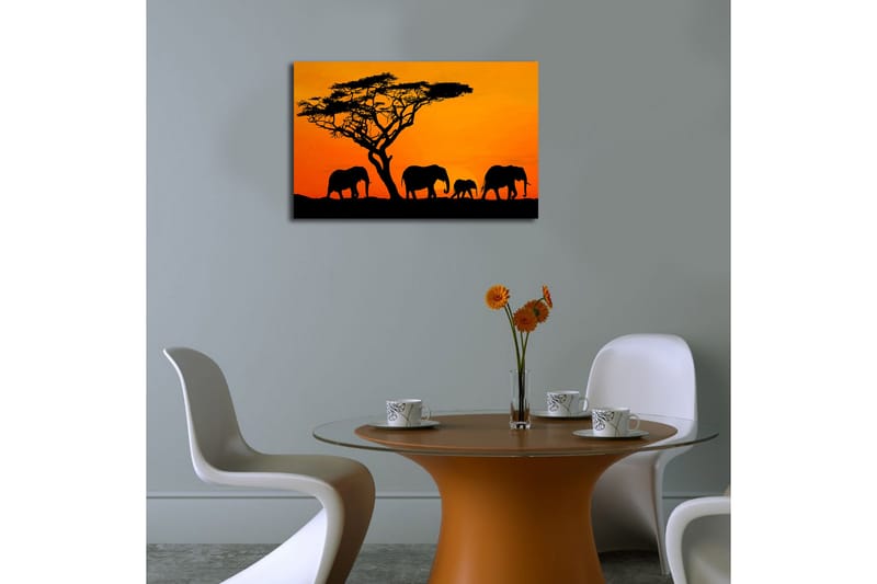 Dekorativ Canvasbilde LED-belysning - Flerfarget - Innredning - Bilder & kunst - Lerretsbilder