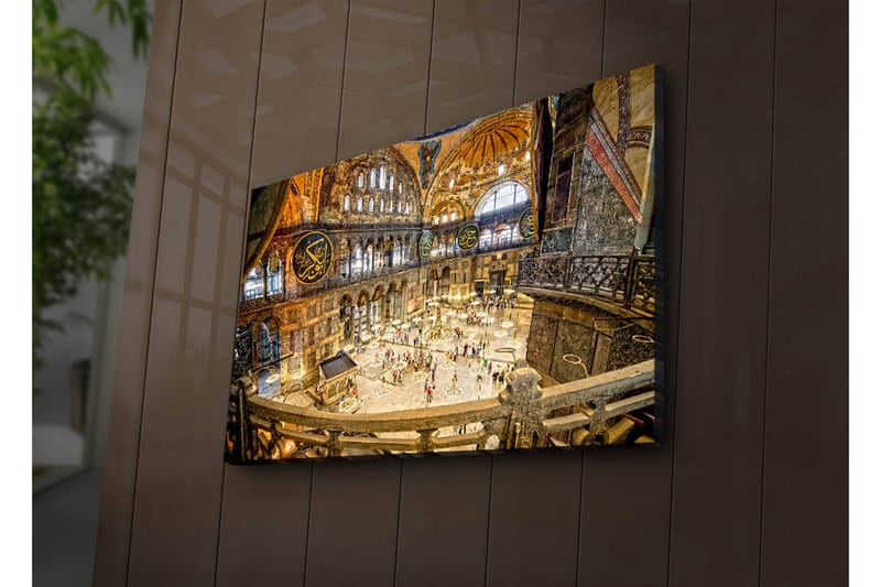 Dekorativ Canvasbilde LED-belysning - Flerfarget - Innredning - Bilder & kunst - Lerretsbilder