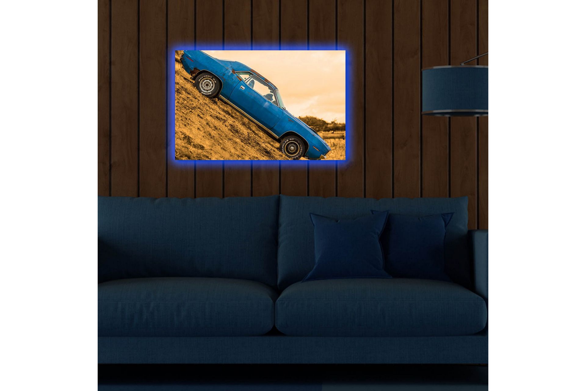 Dekorativ Canvasbilde LED-belysning - Flerfarget - Innredning - Bilder & kunst - Lerretsbilder