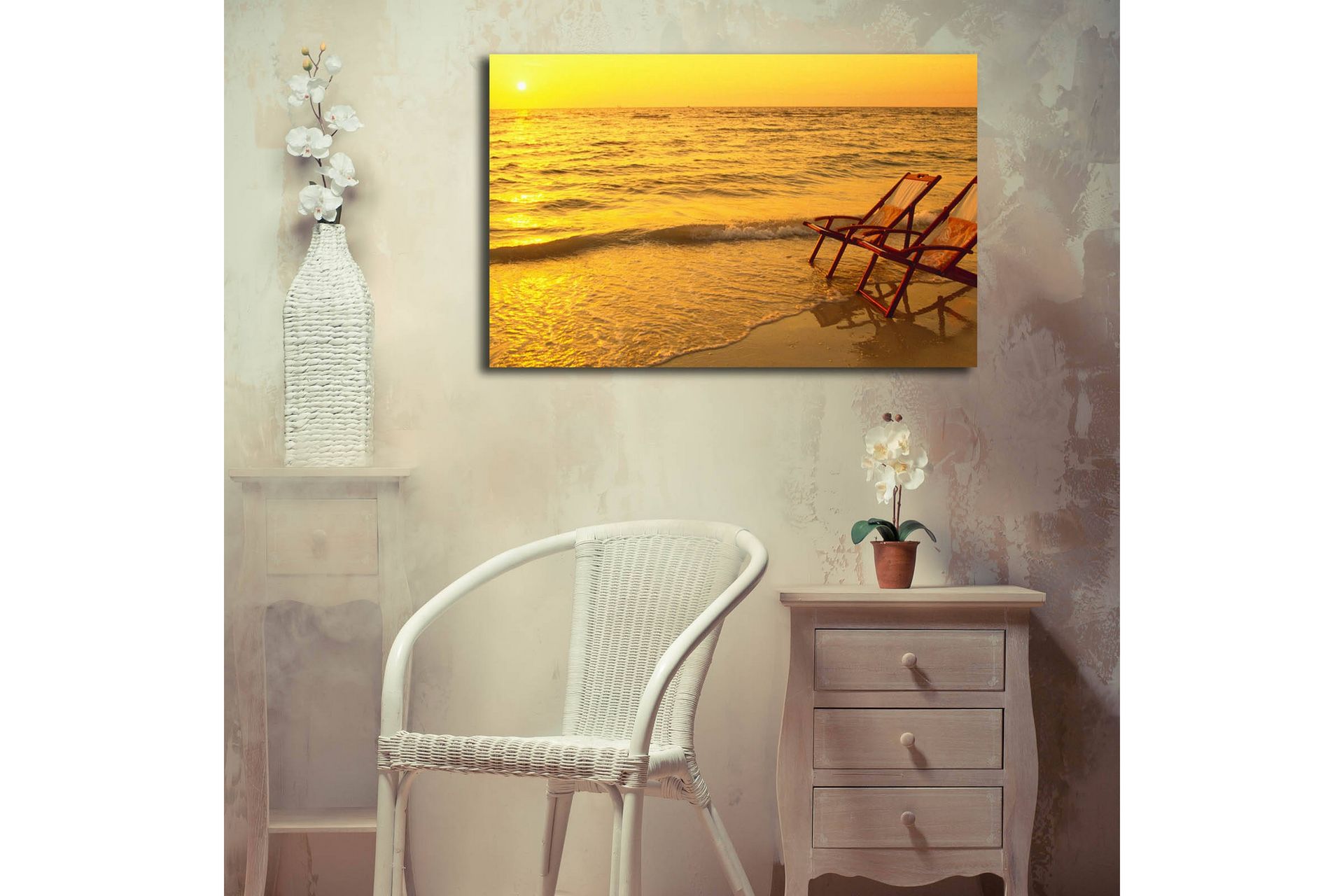 Dekorativ Canvasbilde LED-belysning - Flerfarget - Innredning - Bilder & kunst - Lerretsbilder