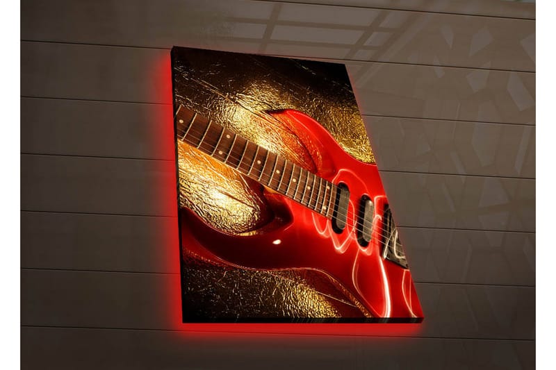 Dekorativ Canvasbilde LED-belysning - Flerfarget - Innredning - Bilder & kunst - Lerretsbilder