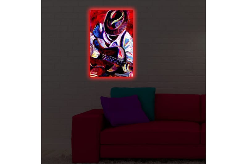 Dekorativ Canvasbilde LED-belysning - Flerfarget - Innredning - Bilder & kunst - Lerretsbilder
