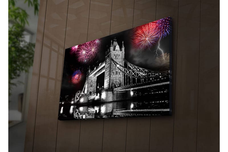 Dekorativ Canvasbilde LED-belysning - Flerfarget - Innredning - Bilder & kunst - Lerretsbilder