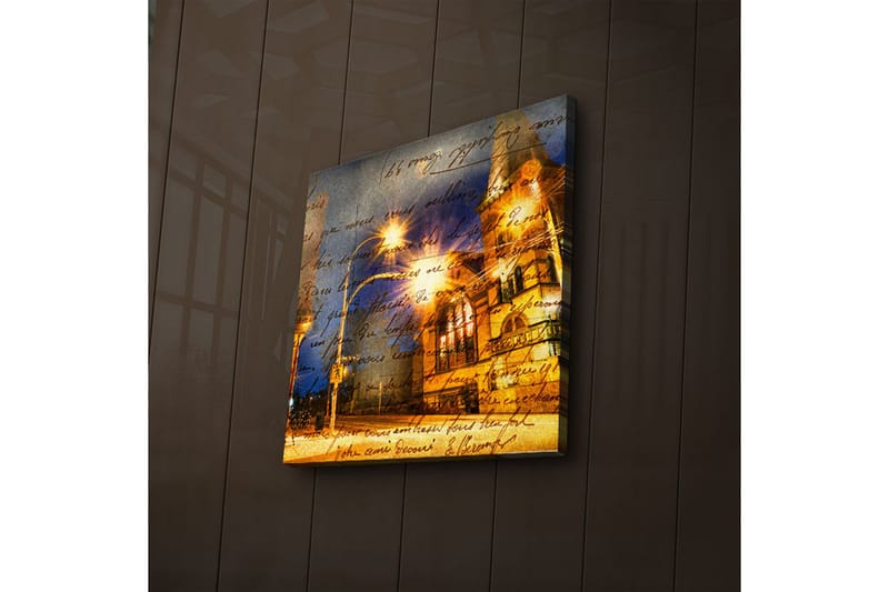 Dekorativ Canvasbilde LED-belysning - Flerfarget - Innredning - Bilder & kunst - Lerretsbilder
