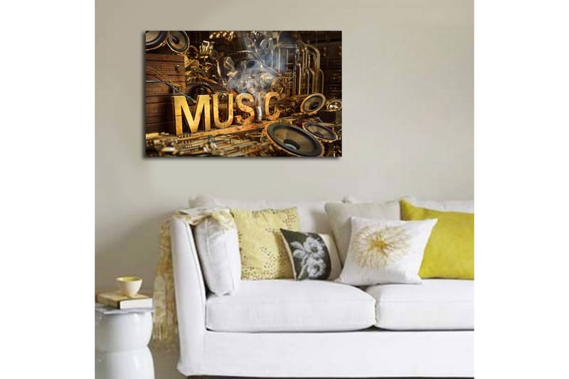 Dekorativ Canvasbilde LED-belysning - Flerfarget - Innredning - Bilder & kunst - Lerretsbilder