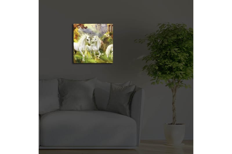 Dekorativ Canvasbilde LED-belysning - Flerfarget - Innredning - Bilder & kunst - Lerretsbilder