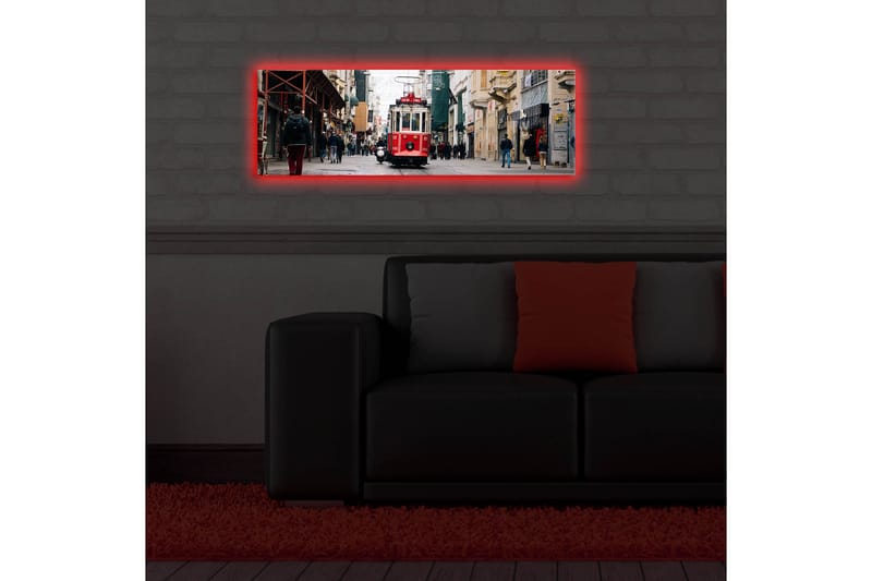Dekorativ Canvasbilde LED-belysning - Flerfarget - Innredning - Bilder & kunst - Lerretsbilder