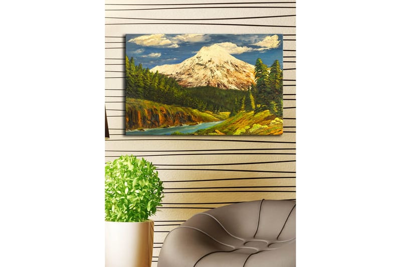 Dekorativ Canvasbilde LED-belysning - Flerfarget - Innredning - Bilder & kunst - Lerretsbilder