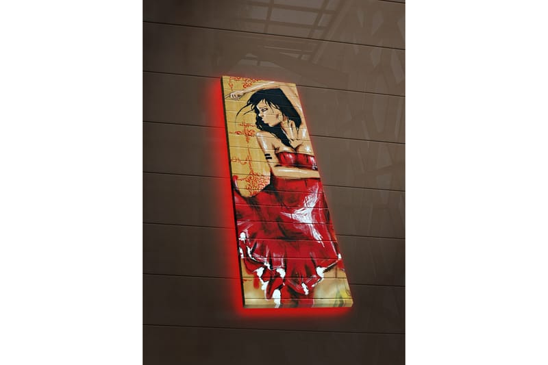 Dekorativ Canvasbilde LED-belysning - Flerfarget - Innredning - Bilder & kunst - Lerretsbilder