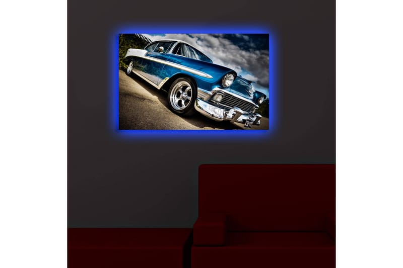Dekorativ Canvasbilde LED-belysning - Flerfarget - Innredning - Bilder & kunst - Lerretsbilder