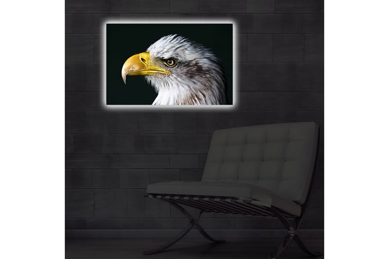 Dekorativ Canvasbilde LED-belysning - Flerfarget - Innredning - Bilder & kunst - Lerretsbilder