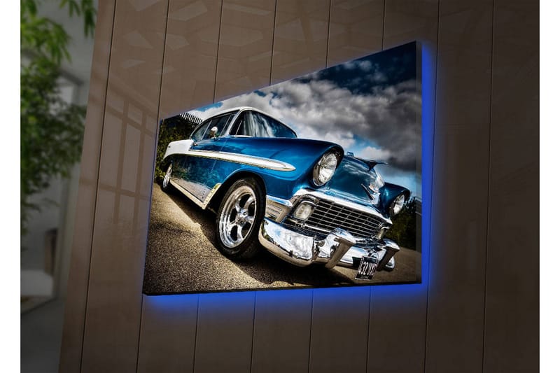 Dekorativ Canvasbilde LED-belysning - Flerfarget - Innredning - Bilder & kunst - Lerretsbilder