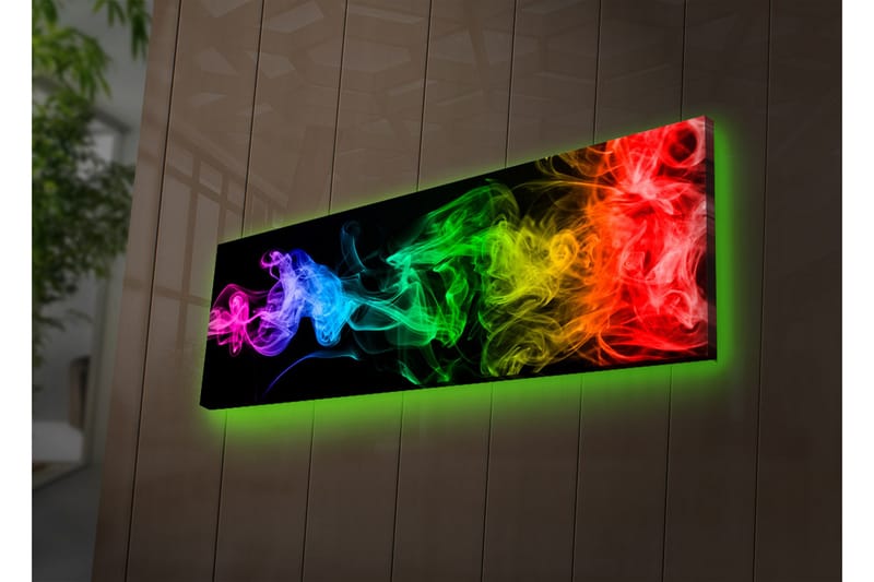 Dekorativ Canvasbilde LED-belysning - Flerfarget - Innredning - Bilder & kunst - Lerretsbilder