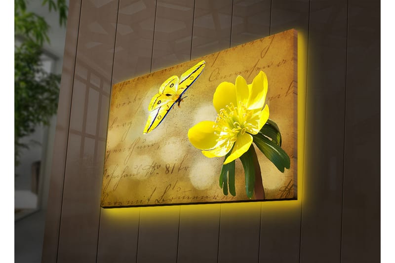 Dekorativ Canvasbilde LED-belysning - Flerfarget - Innredning - Bilder & kunst - Lerretsbilder