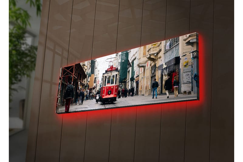 Dekorativ Canvasbilde LED-belysning - Flerfarget - Innredning - Bilder & kunst - Lerretsbilder