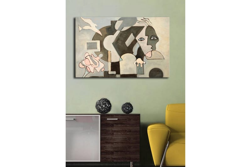 Dekorativ Canvasbilde LED-belysning - Flerfarget - Innredning - Bilder & kunst - Lerretsbilder