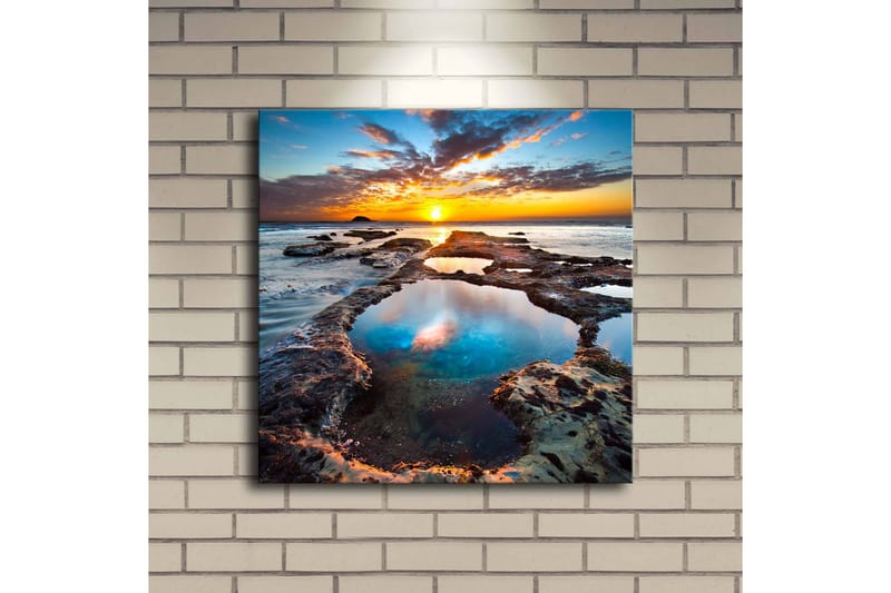 Dekorativ Canvasbilde LED-belysning - Flerfarget - Innredning - Bilder & kunst - Lerretsbilder