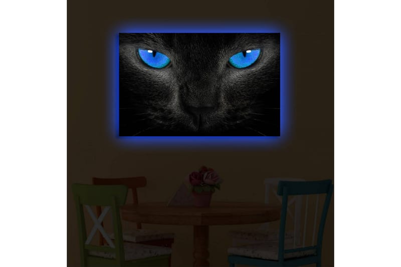 Dekorativ Canvasbilde LED-belysning - Flerfarget - Innredning - Bilder & kunst - Lerretsbilder
