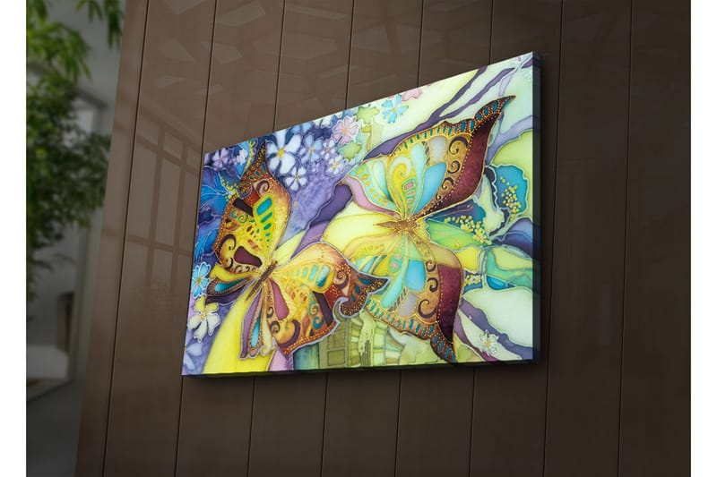 Dekorativ Canvasbilde LED-belysning - Flerfarget - Innredning - Bilder & kunst - Lerretsbilder