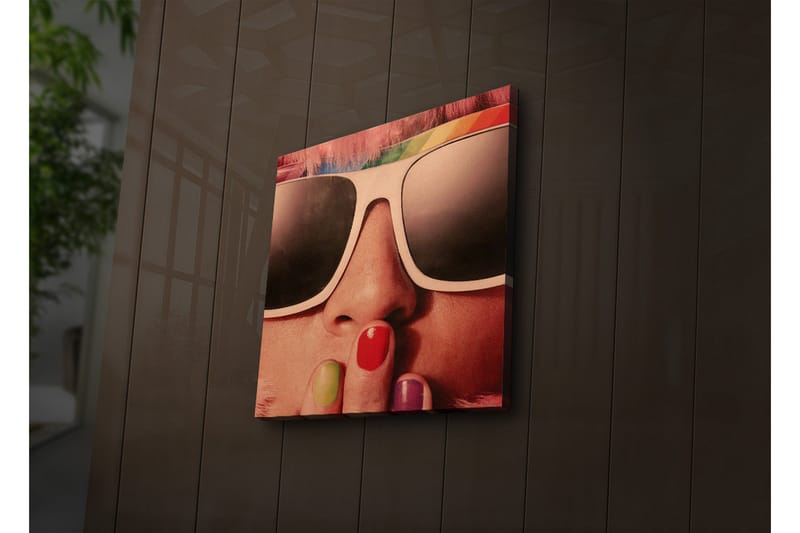 Dekorativ Canvasbilde LED-belysning - Flerfarget - Innredning - Bilder & kunst - Lerretsbilder