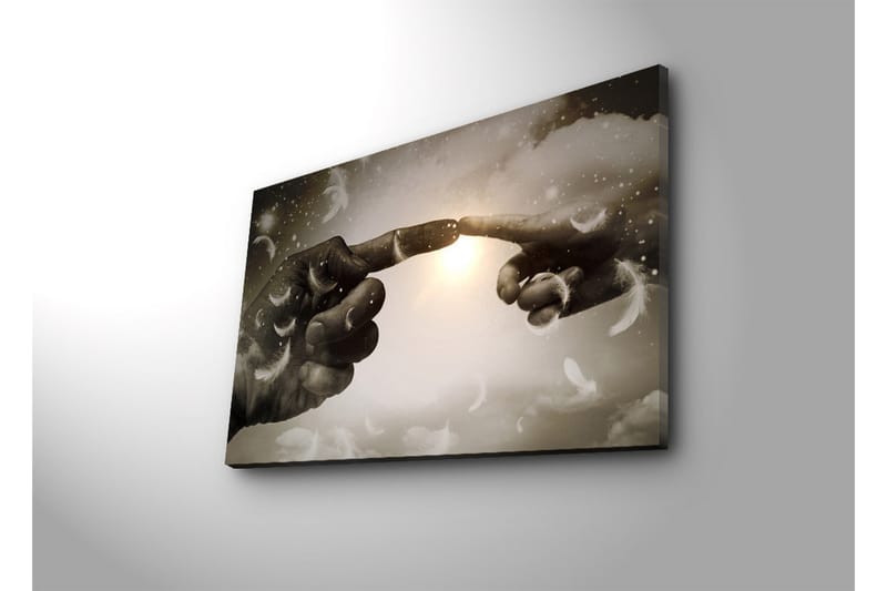 Dekorativ Canvasbilde LED-belysning - Flerfarget - Innredning - Bilder & kunst - Lerretsbilder