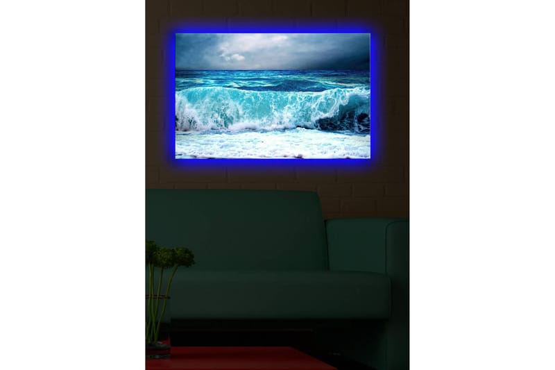 Dekorativ Canvasbilde LED-belysning - Flerfarget - Innredning - Bilder & kunst - Lerretsbilder