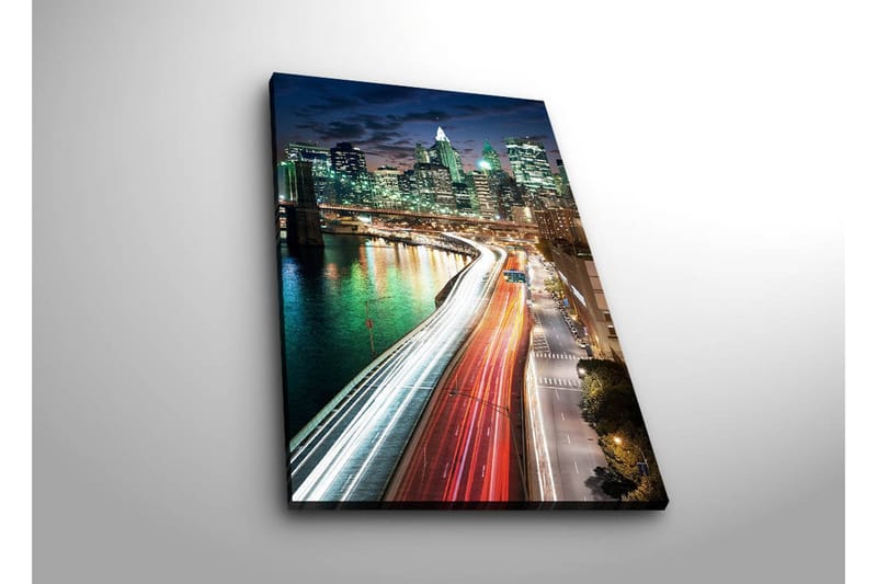 Dekorativ Canvasbilde LED-belysning - Flerfarget - Innredning - Bilder & kunst - Lerretsbilder