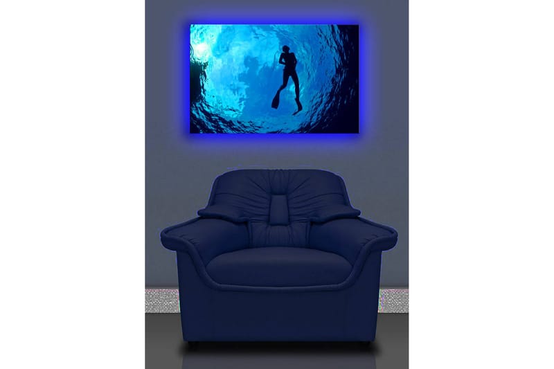 Dekorativ Canvasbilde LED-belysning - Flerfarget - Innredning - Bilder & kunst - Lerretsbilder
