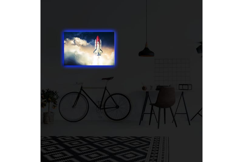 Dekorativ Canvasbilde LED-belysning - Flerfarget - Innredning - Bilder & kunst - Lerretsbilder
