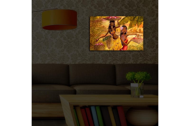 Dekorativ Canvasbilde LED-belysning - Flerfarget - Innredning - Bilder & kunst - Lerretsbilder