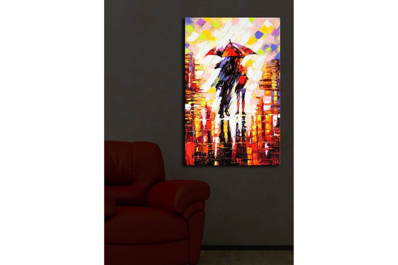 Dekorativ Canvasbilde LED-belysning - Flerfarget - Innredning - Bilder & kunst - Lerretsbilder
