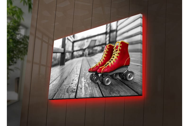 Dekorativ Canvasbilde LED-belysning - Flerfarget - Innredning - Bilder & kunst - Lerretsbilder