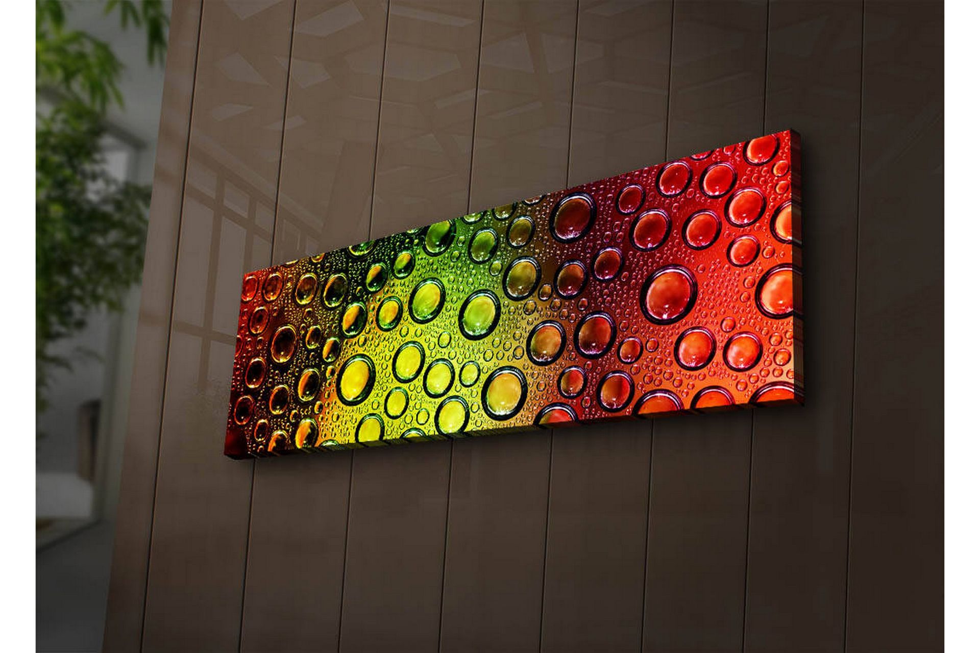 Dekorativ Canvasbilde LED-belysning - Flerfarget - Innredning - Bilder & kunst - Lerretsbilder