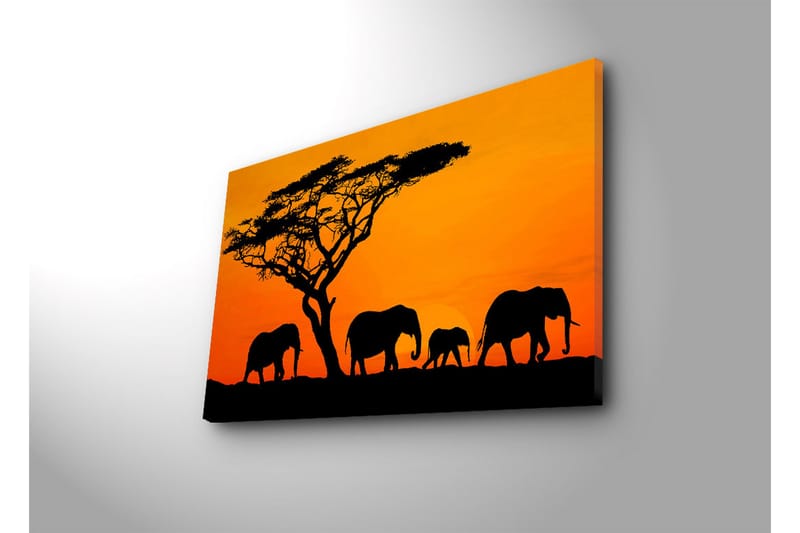 Dekorativ Canvasbilde LED-belysning - Flerfarget - Innredning - Bilder & kunst - Lerretsbilder