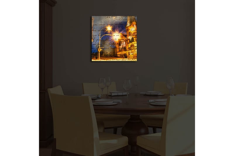 Dekorativ Canvasbilde LED-belysning - Flerfarget - Innredning - Bilder & kunst - Lerretsbilder