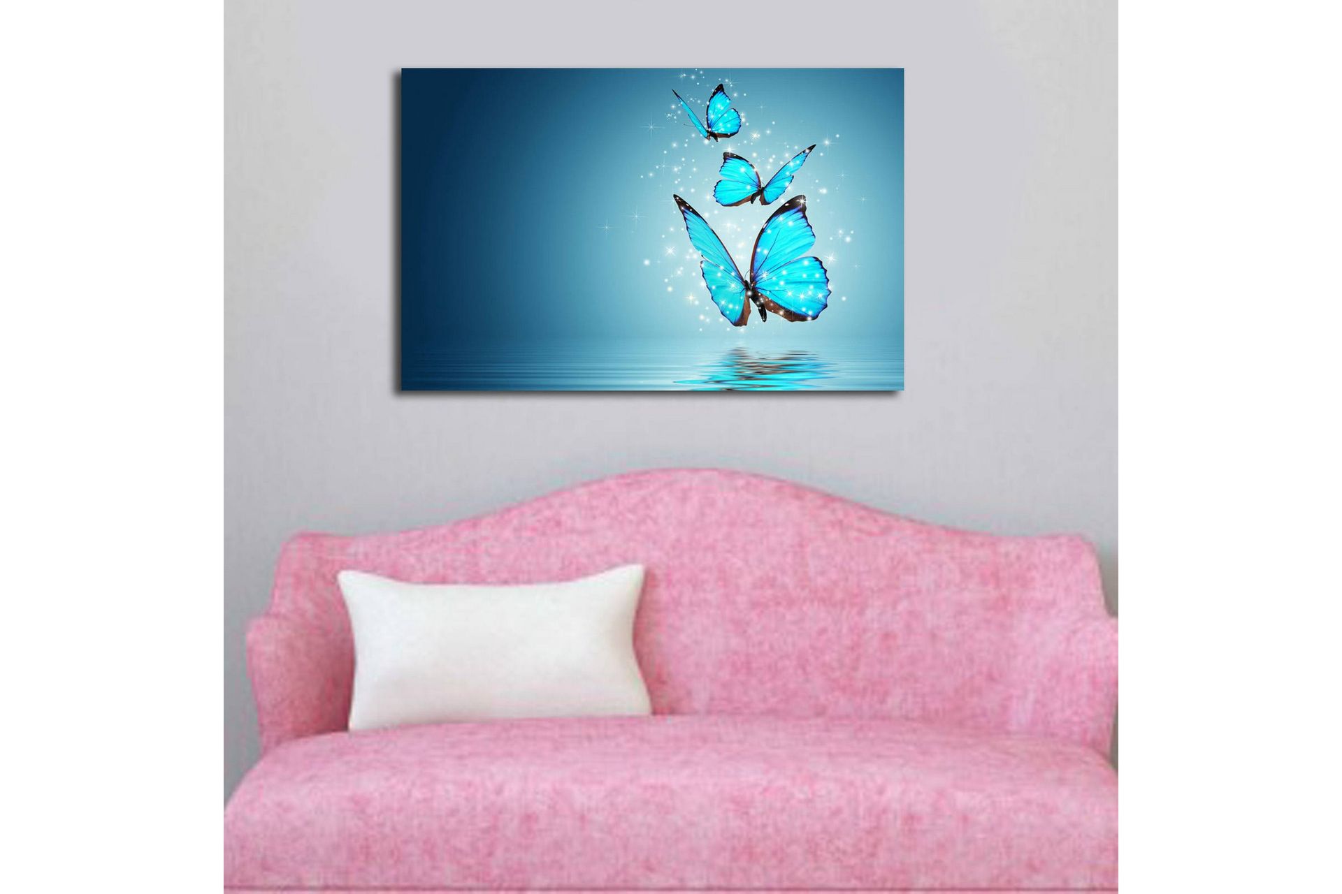 Dekorativ Canvasbilde LED-belysning - Flerfarget - Innredning - Bilder & kunst - Lerretsbilder